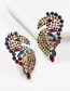 Fashion Color Acrylic Diamond Stud Earrings