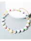 Fashion Color Love Heart Shaped Natural Stone Wood Beaded Necklace