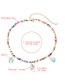 Fashion Color Colorful Soft Ceramic Small Round Shell Natural Stone Necklace