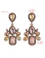 Fashion Pink Multi-layer Drop-shaped Acrylic Diamond Earrings