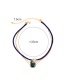 Fashion Multi-layer Necklace Gemstone Multi-layer Leather Rope Necklace