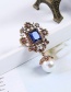 Fashion Russian Gold Diamond Brooch With Diamonds