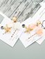 Fashion Pink Alloy Resin Starfish Shell Hairpin Two-piece