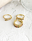 Fashion Gold Color Arrow Shape Decorated Opening Ring