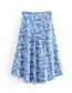 Fashion Blue Flower Dress