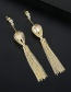 Fashion 18k Gold Lantern Tassel Earrings