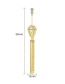 Fashion 18k Gold Lantern Tassel Earrings