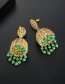 Fashion 18k Gold Copper Inlay Zircon Earrings