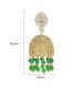 Fashion 18k Gold Copper Inlay Zircon Earrings