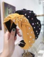 Fashion Pink Cloth Hot Drilling Knotted Wide-brimmed Headband