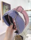 Fashion Pink Cloth-studded Knotted Wide-brimmed Headband