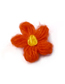 Fashion Orange-red Wool Flower Hair Clip Wool Flower Hairpin Candy Color Duckbill Clip