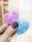 Fashion Purple Love Duckbill Clip Acetate Candy Acrylic Hair Clip