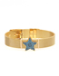 Fashion Blue Micro-inlaid Diamond Five-pointed Star Stainless Steel Mesh Strap Bracelet