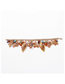 Fashion Gold Maple Leaf Drop Oil And Diamond Alloy Leaf Bracelet