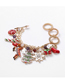 Fashion Gold Snowflake Drop Glaze Christmas Tree Santa Claus Bracelet