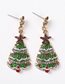 Fashion Green Christmas Tree Stud Earrings