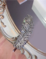 Fashion Ab Color Crystal Feather Rhinestone Clip