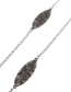 Fashion Silver Iron Flower Necklace Necklace Chain Dual Purpose