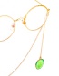 Fashion Gold Non-slip Metal Vegetable Cucumber Glasses Chain