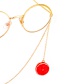 Fashion Red Non-slip Metal Grapefruit Glasses Chain