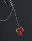 Fashion Red Non-slip Metal Winding Heart-shaped Glasses Chain