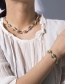 Fashion Alloy Color Mixing Necklace Geometric Adjustable Shell Necklace