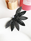 Fashion Gun Black Alloy-encrusted Fan-shaped Duckbill Hairpin