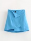 Fashion Blue Irregular A Word Skirt