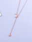 Fashion Gold Alloy Star Star Moon Necklace