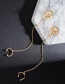 Fashion Gold Beauty Head Alloy Chain U-shaped Earrings