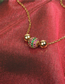 Fashion Ne0185-a Micro-inlaid Colored Diamond Ball Necklace