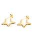 Fashion Er0082-a Micro-inlaid Zircon Angled Five-pointed Star Stud