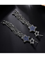 Fashion Silver  Silver Pin Star Tassel Earrings