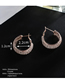 Fashion Silver Claw Chain Multi-row Diamond Earrings
