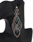 Fashion Gold + Diamond Claw Chain Full Of Diamond Earrings