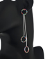 Fashion Gold + Diamond Claw Chain Tassel Circle Earrings