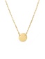 Fashion Gold  Silver Round Necklace