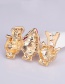 Fashion Gold Drop Oil Sequins Christmas Moose Brooch