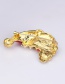 Fashion Red Drip Oil-studded Christmas Hat Old Man Brooch