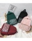 Fashion Pink Embroidered Stitching Backpack