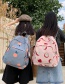 Fashion Pink Fruit Print Backpack