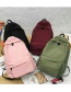 Fashion Red Solid Color Backpack