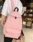 Fashion Pink Solid Color Backpack