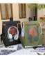 Fashion Color Matching Microphone Letter Print Backpack