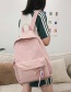 Fashion White Letter Printed Canvas Backpack