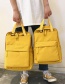 Fashion Yellow Trumpet Stitching Backpack