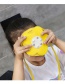 Fashion Yellow Diamond-studded Pearl Flower Children's Shoulder Messenger Bag