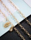 Fashion Gold Chain Pearl Shell Bracelet 3 Piece Set