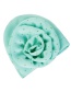 Fashion Mint Green Ceramic Hand-cut Flower Cuffed Space Cotton Baotou Cap